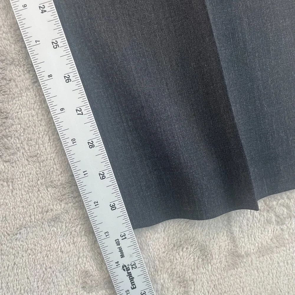 BANANA REPUBLIC‎ Tailored Slim Fit Dress Pants 36x31 Dark Charcoal Wool Blend